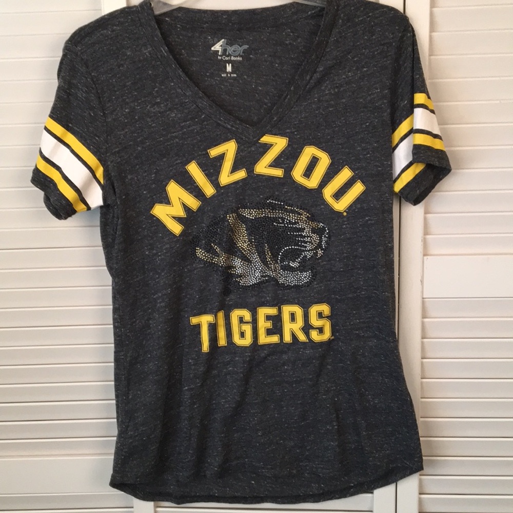 MISSOURI TIGERS Team Shirt with MIZZOU logo. M